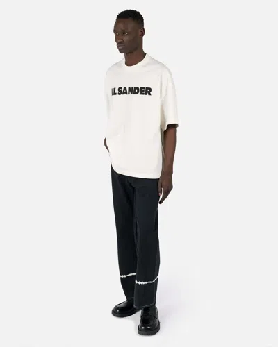 Jil Sander Logo-print Cotton T-shirt In White