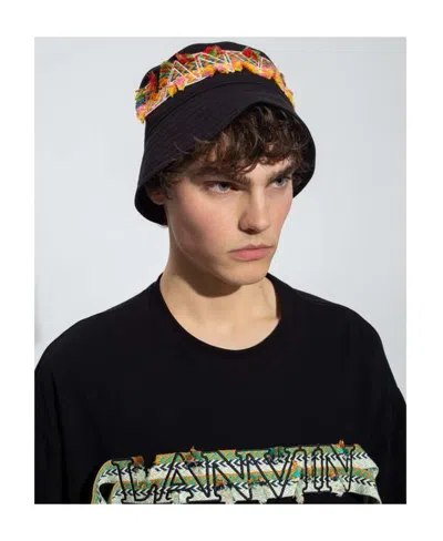 Lanvin Patch-detail Bucket Hat In Black
