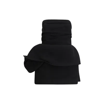 Magda Butrym Black Viscose Cocktail Dress In Blue