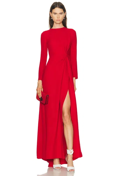 Valentino Cady Couture Gown In Red