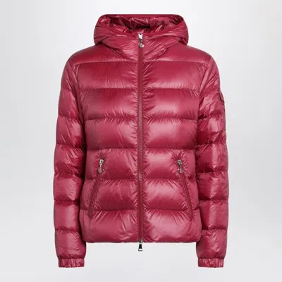 Moncler Glesse Short Padded Jacket With Hood In Red In Red