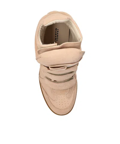 Isabel Marant Bekett Cut-out Touch-strap Sneakers In Brown