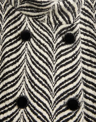 Valentino Long-sleeved Coat In Multi