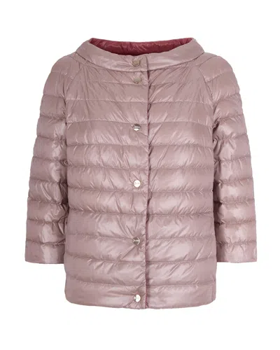 Herno Reversible Lightweight Down Jacket In Pink