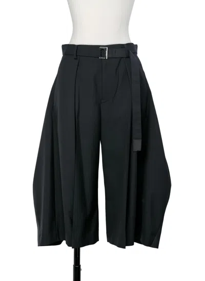 Sacai Suiting Pants In Black