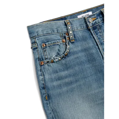 Re/done Jeans With Belt Loops In Blue