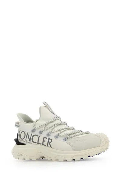 Moncler White Tech Fabric Trailgrip Lite 2 Sneakers In White
