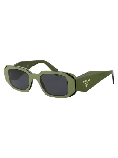 Prada 0pr 17ws Sunglasses In Green