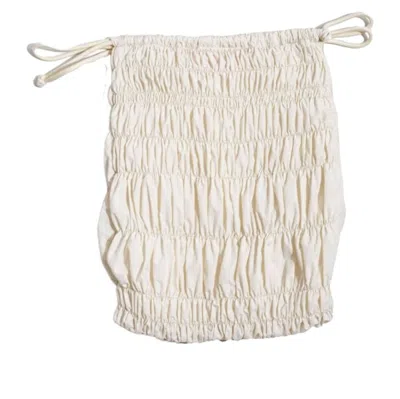 Subu × Gata Slipper 'ecru' In White