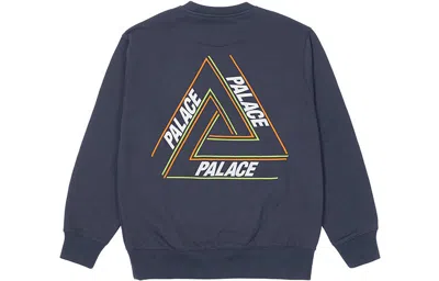 Palace Fw21 Basically A Tri-ferg Crew 'navy' In Blue
