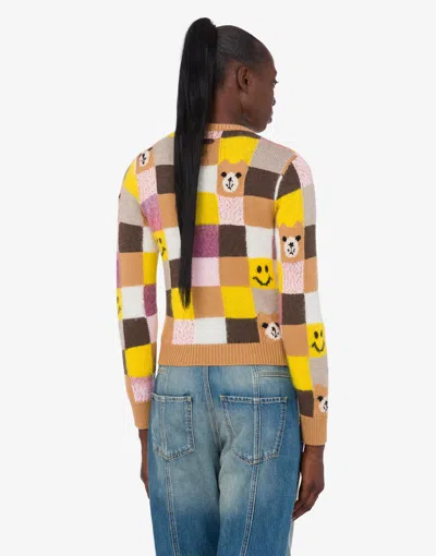 Moschino Wool And Cashmere Blend Pullover In Multi