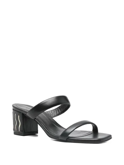 Di Gaïa X Louiza Cordelia Square-toe Heel Sandals In Black