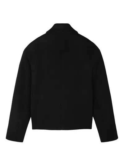 Versace Zip Long-sleeve Jacket In Black