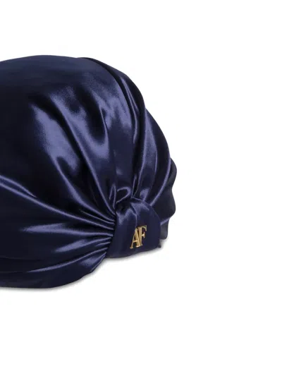 Alberta Ferretti Knotted Hat In Blue