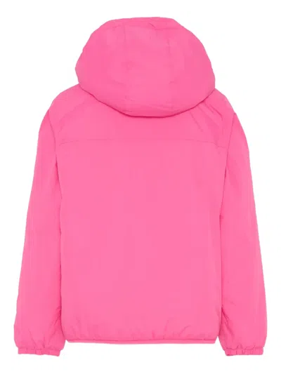 K-way Padded Hooded Jacket In Pink