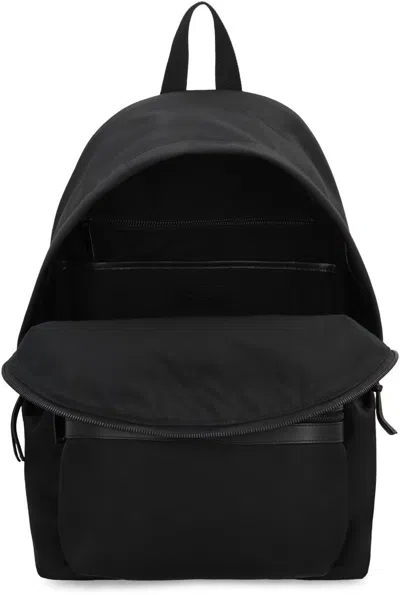Saint Laurent City Nylon Backpack In Black