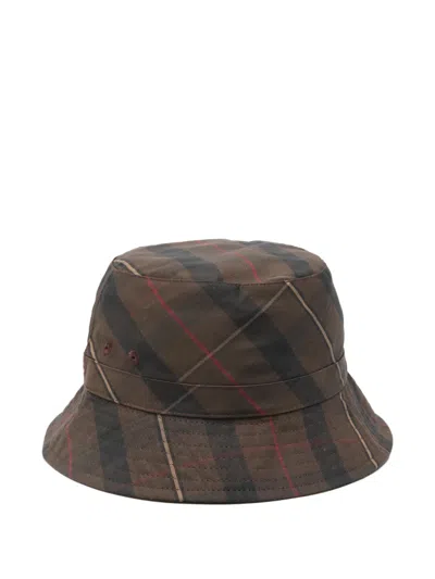 Apc Plaid-pattern Bucket Hat In Brown