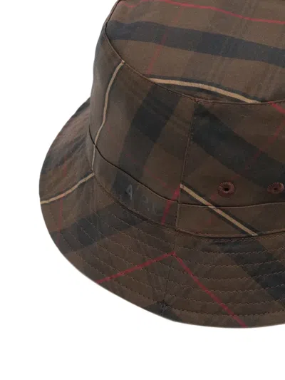Apc Plaid-pattern Bucket Hat In Brown