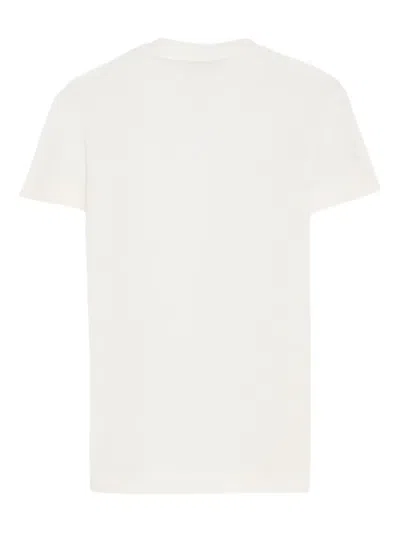 Fendi Logo-embroidered T-shirt In White