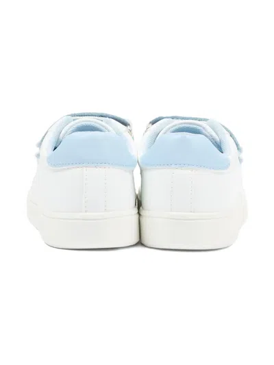 Tommy Hilfiger Junior Touch-strap Sneakers In White