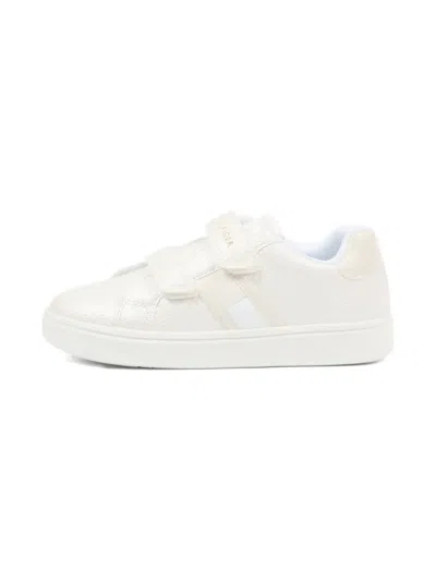 Tommy Hilfiger Junior Touch-strap Sneakers In White