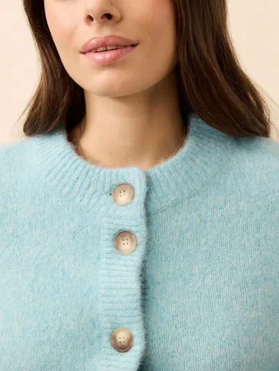 Faherty Alpine Cozy Cardigan In Blue