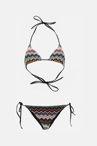 Missoni Multicolor Pattern Bikini In Multi