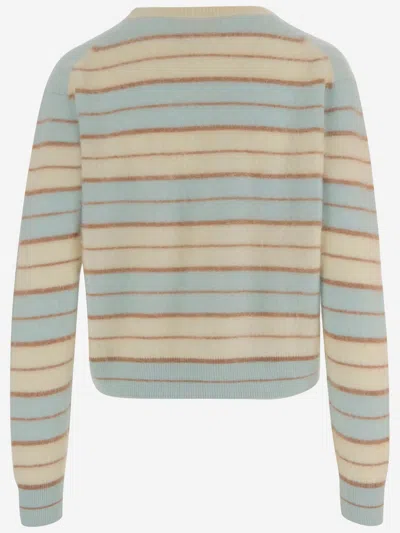 Guest In Residence Cashmere Sweater With Striped Pattern In Multi