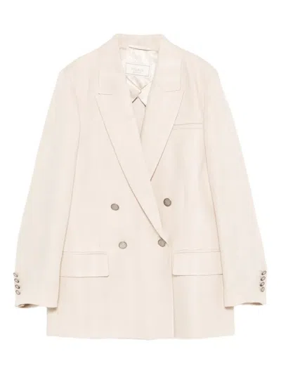 Peserico Jacket In Neutral