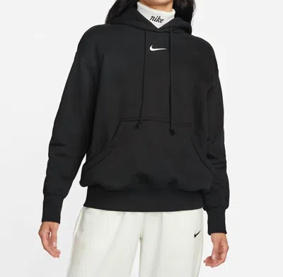 Nike Sportswear Phoenix Fleece Over-oversized Pullover Hoodie In Black