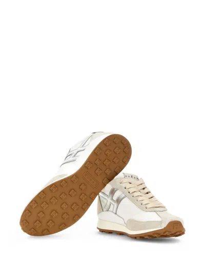 Hogan Athletic Suede Sneakers In Neutral