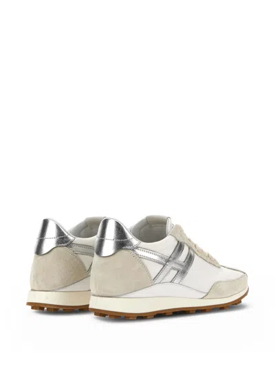 Hogan Athletic Suede Sneakers In Neutral
