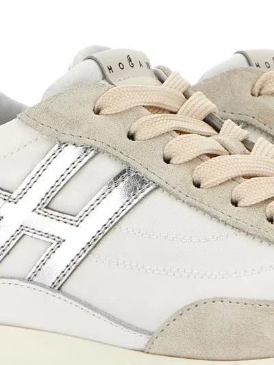 Hogan Athletic Suede Sneakers In Neutral