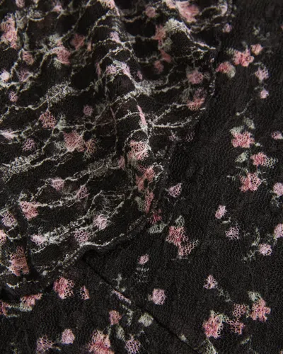 Hollister Lace Ruffle Mini Dress In Multi