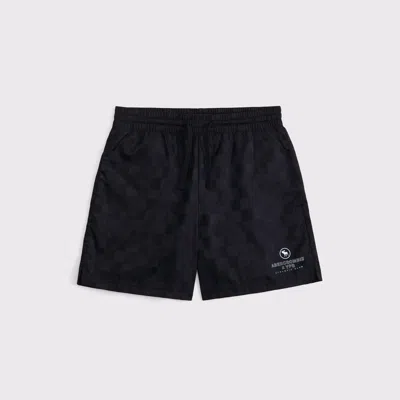Abercrombie & Fitch Ypb Warm Up Shorts In Black