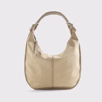 Abercrombie & Fitch Faux Suede Tote Bag With Whipstitch Detail In Neutral