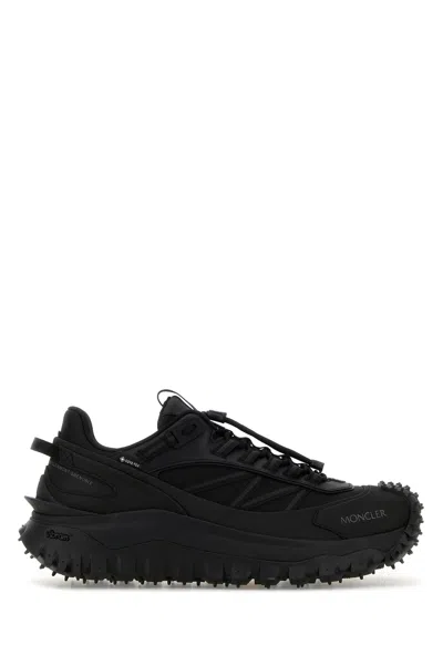 Moncler Trailgrip Gtx Polyamide Sneakers Chunky Sole In Black