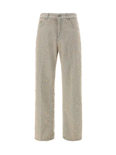 Haikure Jeans With Pilling Effect In Neutral