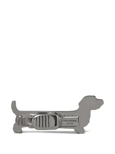 Thom Browne Crystal Limousine Hector Tie Clip In Metallic