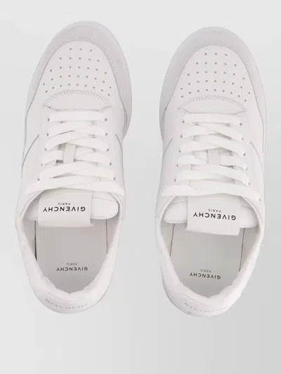 Givenchy White Calf Leather Bos Taurus Low Top Sneakers In Multi