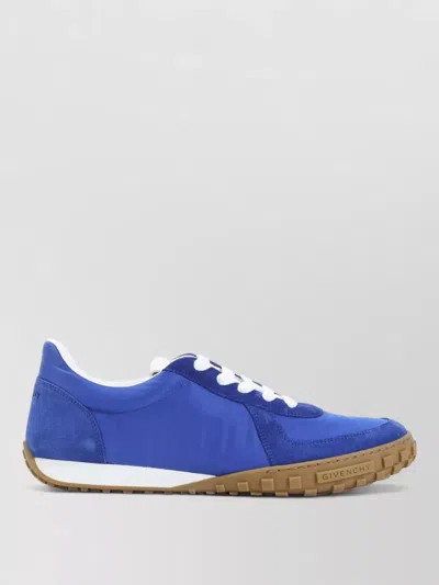 Givenchy Low Top Sneakers Round Toe Rubber Sole In Blue