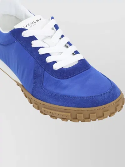 Givenchy Low Top Sneakers Round Toe Rubber Sole In Blue
