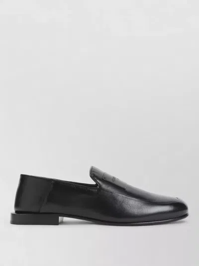 Givenchy Round Toe Smooth Finish Leather Loafers In Black