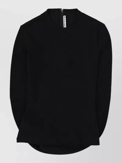 Alexander Wang Top Featuring Draped Back Round Neck In Black