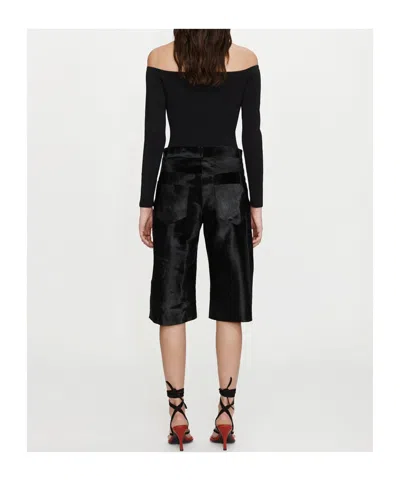 Christopher Esber Curved Knit Long-sleeved Top In Black