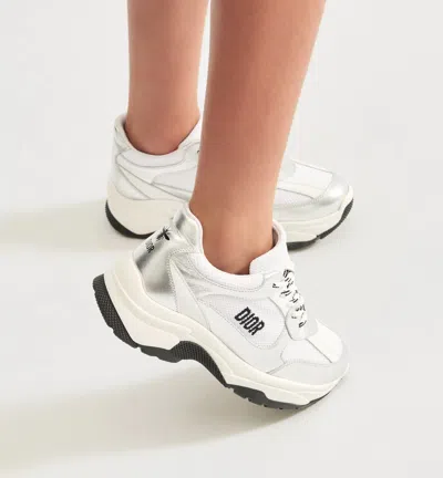 Dior Kids' Low-top Sneaker In Silver