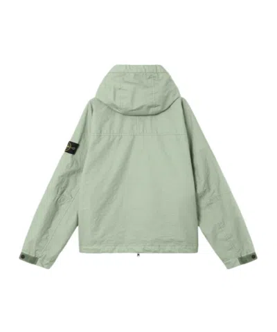 Stone Island Mens Sage Membrana 3l Tc Hooded Shell Jacket Xl In Green