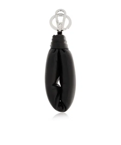 Lemaire Oval Keychain In Black