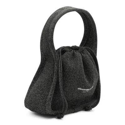 Alexander Wang Drawstring Top-handle Shoulder Bag In Black