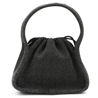Alexander Wang Drawstring Top-handle Shoulder Bag In Black